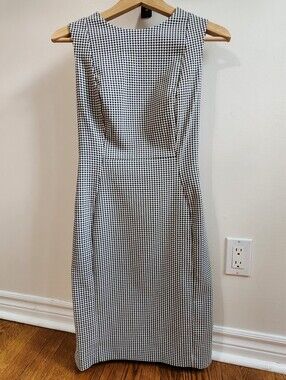 Calvin Klein Houndstooth Dress Size 10 Tailored to Fit Size 6